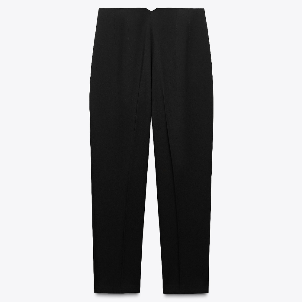 Zara High-Waisted Trouser Pants in BLACK size US MEDIUM